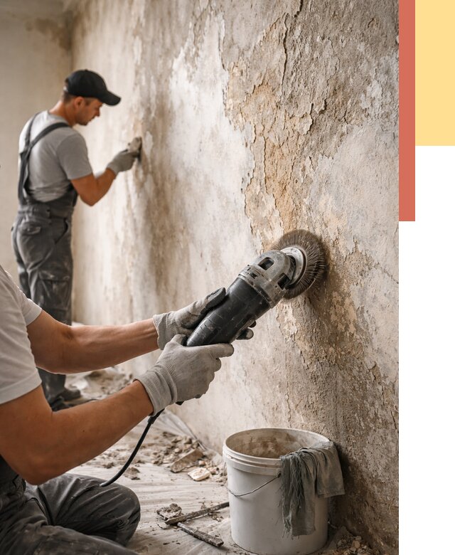 Снятие и удаление краски со стен в изобильном от 2181 руб. — ОТДЕЛОЧНИК-Збл