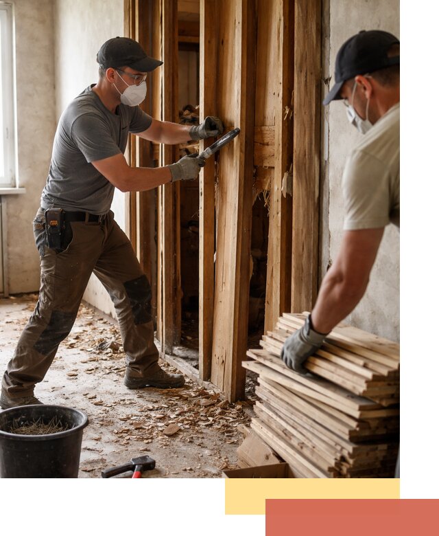 Демонтаж деревянных перегородок в изобильном быстро и аккуратно