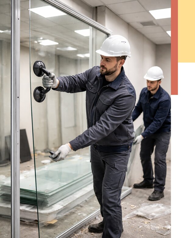 Демонтаж стеклянных перегородок в изобильном от 3324 руб. — быстро и недорого | ОТДЕЛОЧНИК-Збл