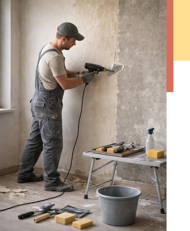 Очистка стен от клея в изобильном от 1922 руб. — снятие и удаление клея со стен | ОТДЕЛОЧНИК-Збл