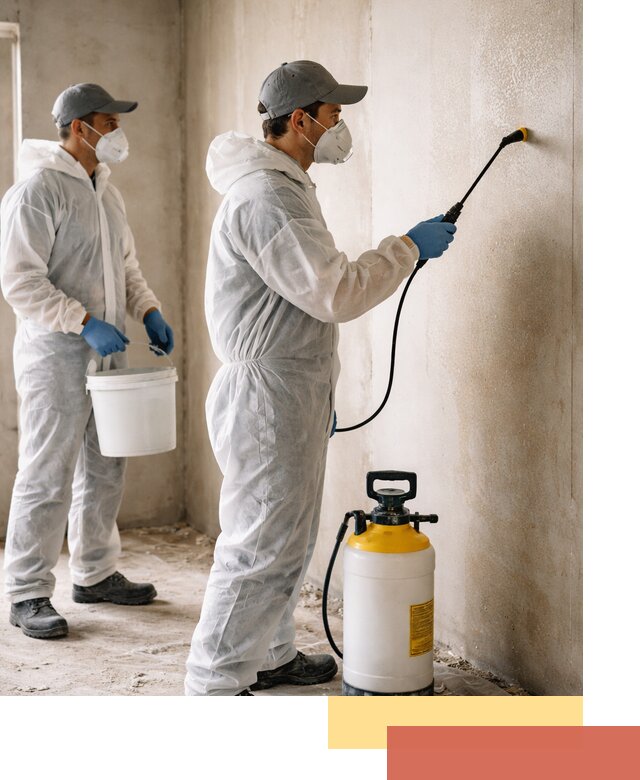 Антисептическая обработка стен в изобильном профессионально