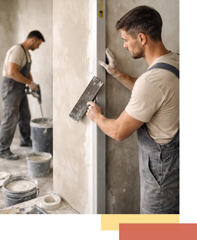 Выведение углов стен в изобильном: монтаж и оштукатуривание