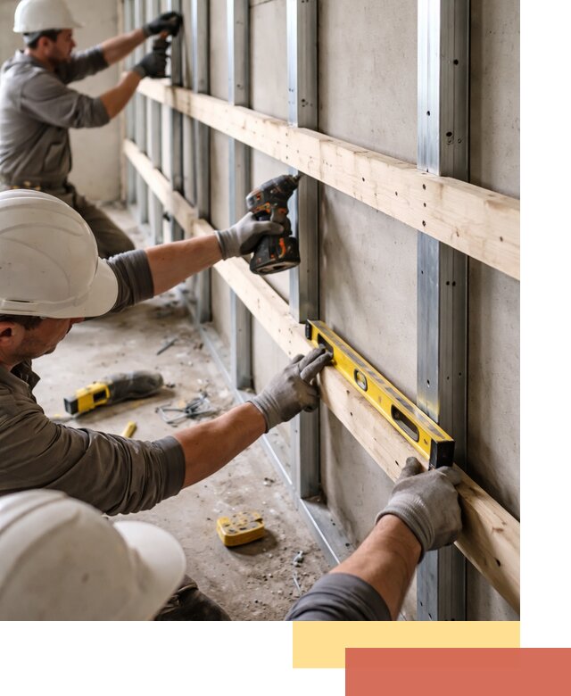 Устройство обрешетки под панели в изобильном