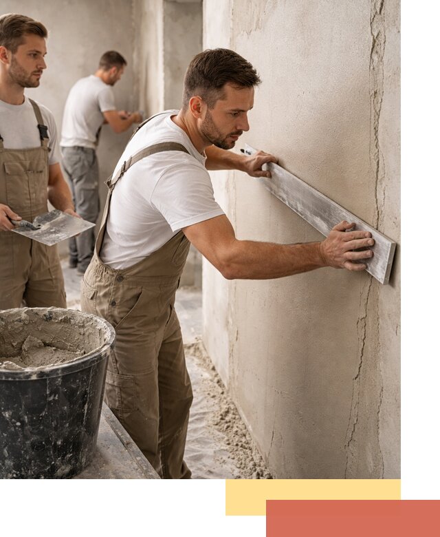 Штукатурка стен без маяков в изобильном быстро и качественно
