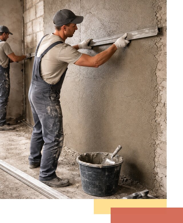 Штукатурка стен цементно-песчаная в изобильном профессионально