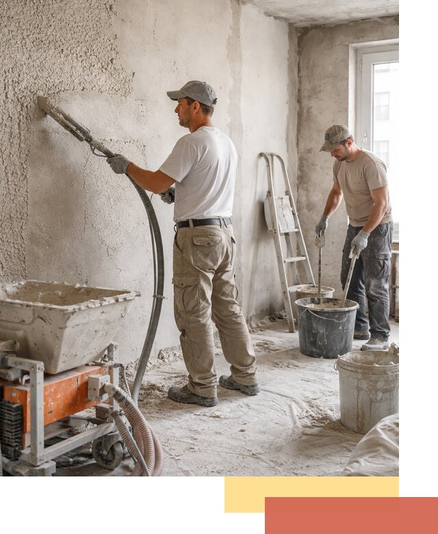 Машинная штукатурка стен в изобильном — быстро и качественно