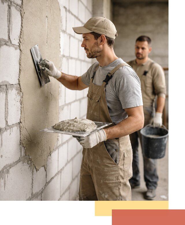 Штукатурка стен из газобетона в изобильном под ключ