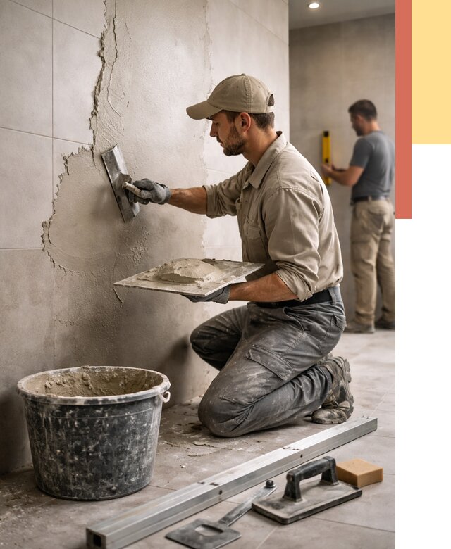 Штукатурка стен в ванной в изобильном от 4675 руб./м² — выравнивание под ключ | ОТДЕЛОЧНИК-Збл