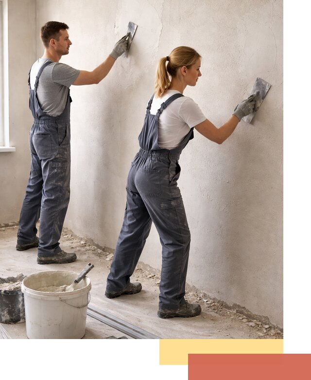 Штукатурка стен под обои в изобильном профессионально и быстро