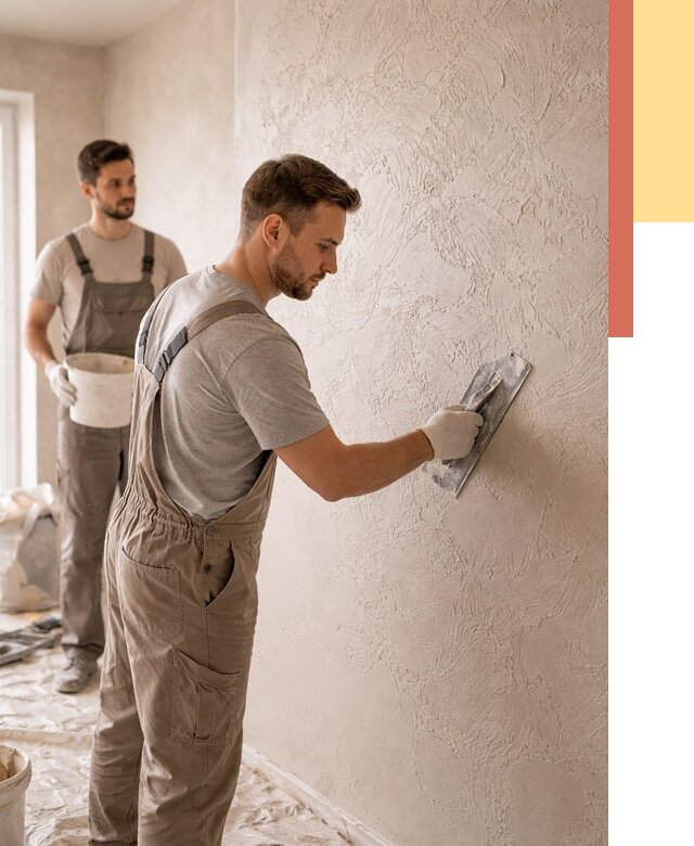 Фактурная штукатурка стен в изобильном от 4363 руб./м² — заказать под ключ | ОТДЕЛОЧНИК-Збл