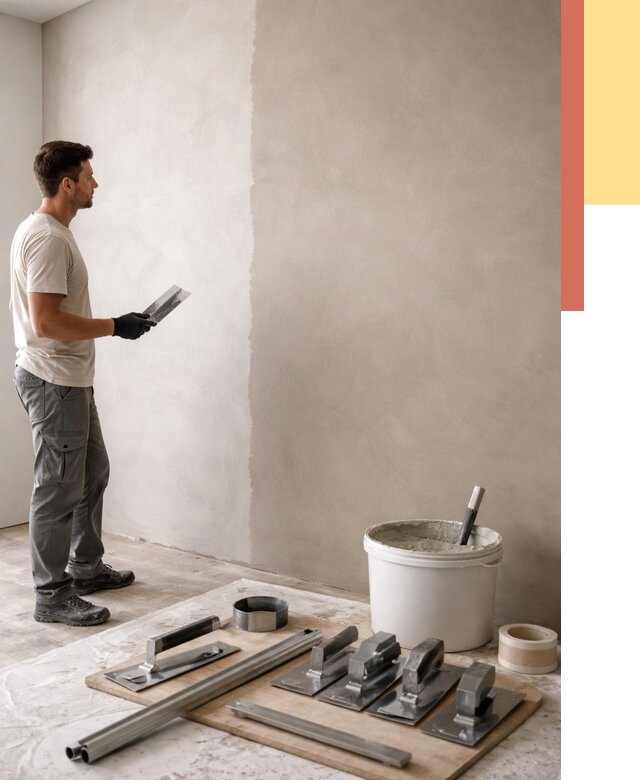 Нанесение микроцемента на стены в изобильном от 3324 руб./м2 под ключ | ОТДЕЛОЧНИК-Збл