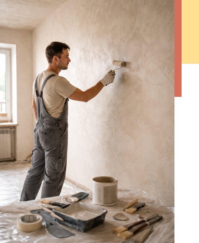 Нанесение лессирующей краски по декоративке в изобильном от 1818 руб. | ОТДЕЛОЧНИК-Збл