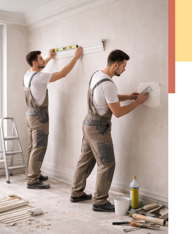 Монтаж лепнины на стены в изобильном от 4675 руб. — недорого, быстро | ОТДЕЛОЧНИК-Збл