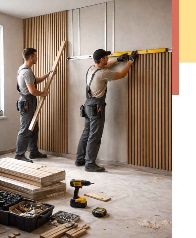 Монтаж реечных панелей на стены в изобильном от 1247 руб. — быстро и недорого | ОТДЕЛОЧНИК-Збл