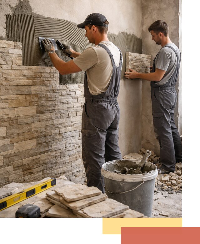 Монтаж искусственного камня в изобильном — облицовка стен и фасадов