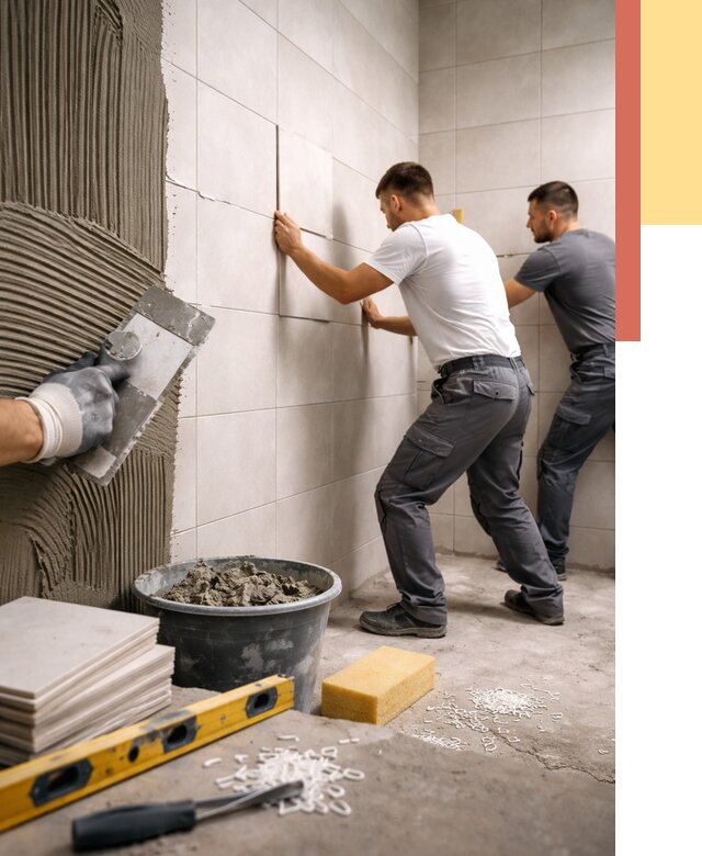 Укладка плитки на стены в изобильном от 883 руб. — качественно и недорого | ОТДЕЛОЧНИК-Збл