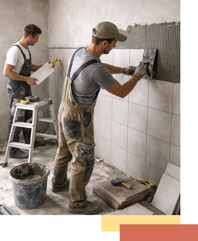 Укладка плитки на стены в изобильном профессионально и надежно