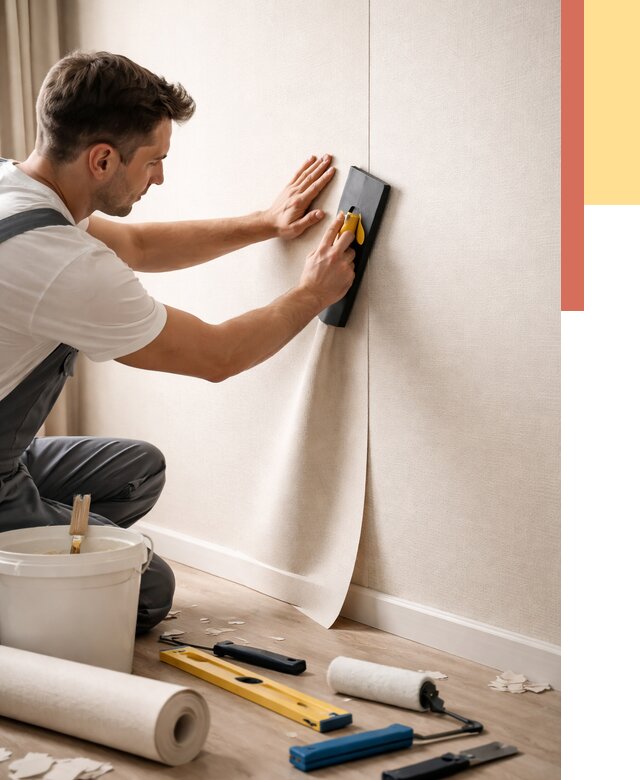 Поклейка виниловых обоев в изобильном от 4675 руб. | Быстро и недорого — ОТДЕЛОЧНИК-Збл