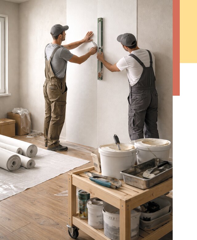 Поклейка стеклообоев в изобильном от 6752 руб. за м2 — быстро и недорого | ОТДЕЛОЧНИК-Збл