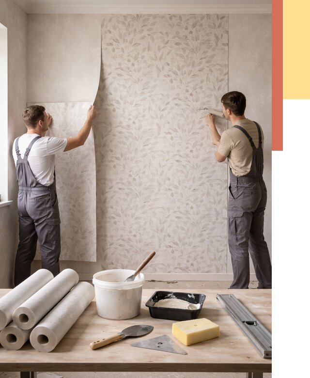 Поклейка обоев с подбором рисунка в изобильном от 3636 руб. | ОТДЕЛОЧНИК-Збл - быстро и недорого