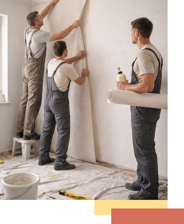 Оклейка стен обоями в изобильном — качественно и профессионально