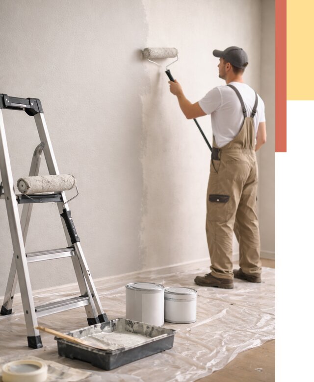 Покраска стен латексной краской в изобильном от 4675 руб. за м2 | ОТДЕЛОЧНИК-Збл