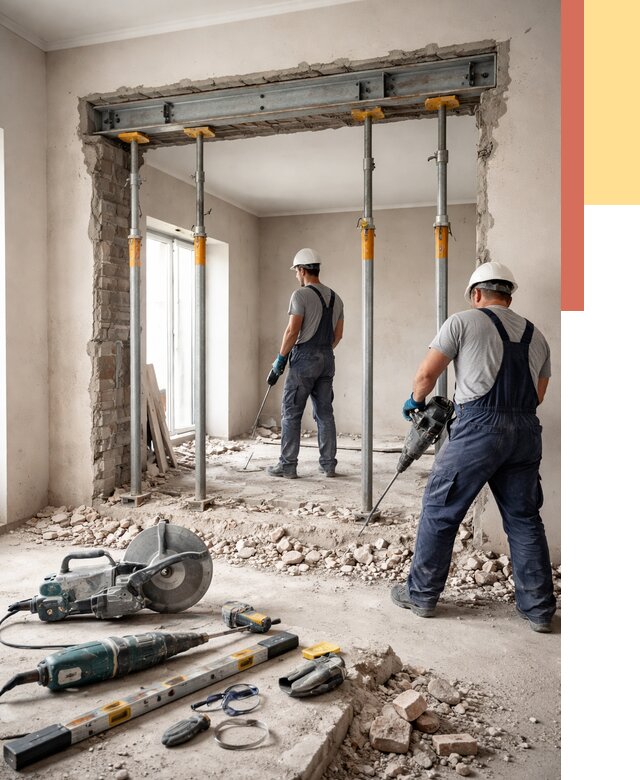 Прорезка проема в стене в изобильном от 4675 руб. — быстро и недорого | ОТДЕЛОЧНИК-Збл