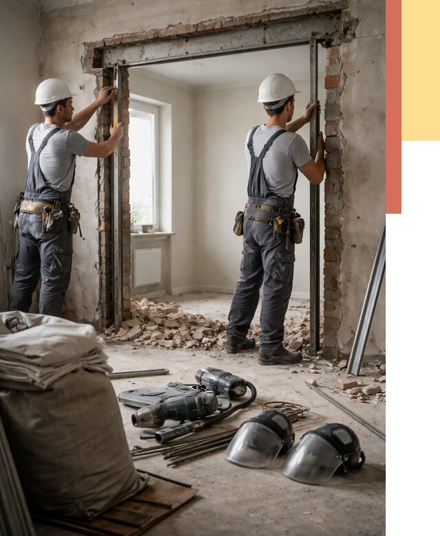 Расширение дверного проема в изобильном от 12985 руб. под ключ | ОТДЕЛОЧНИК-Збл