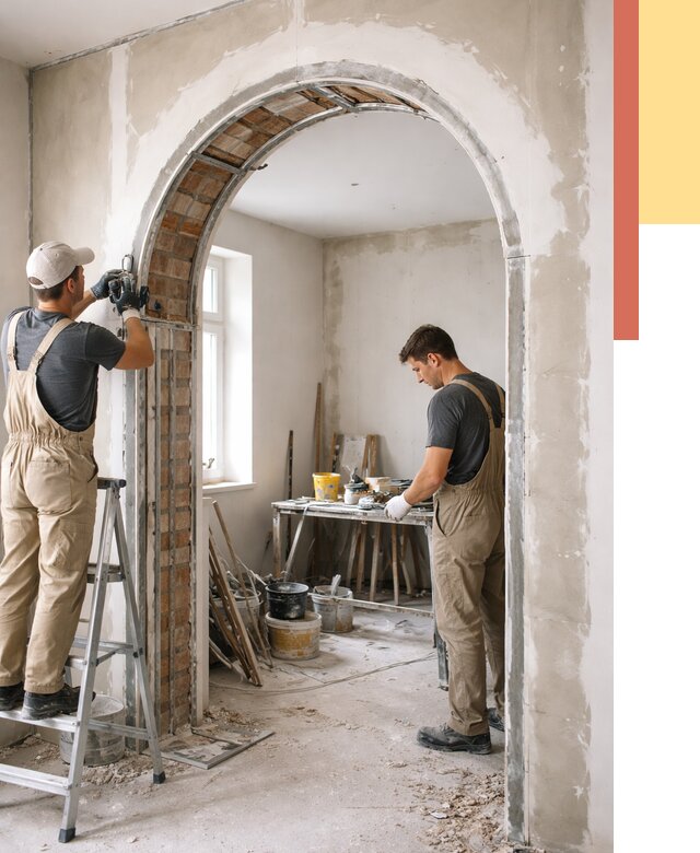 Устройство арочного проема в изобильном от 9869 руб. под ключ — быстро и недорого | ОТДЕЛОЧНИК-Збл