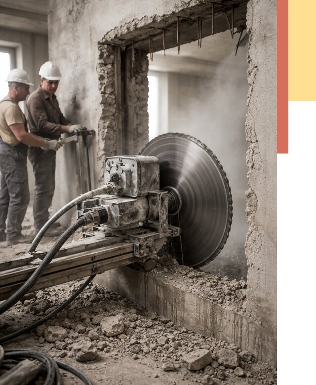 Алмазная резка проемов в изобильном от 4675 руб. быстро и недорого | ОТДЕЛОЧНИК-Збл