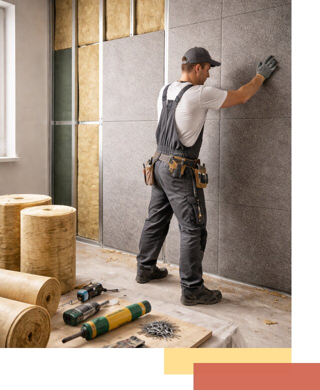 Профессиональная шумоизоляция стен в изобильном для квартиры и офиса