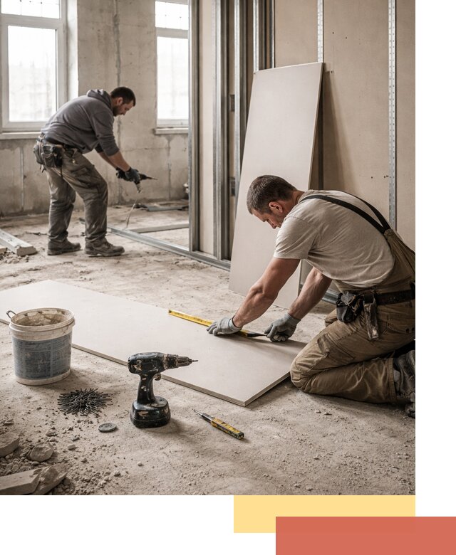 Кладка перегородок из ПГП под ключ в изобильном