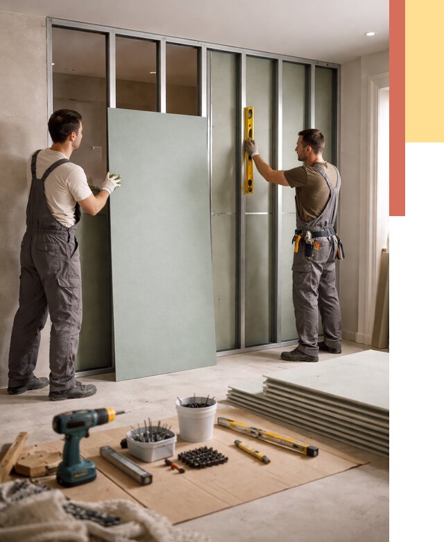 Перегородка из влагостойкого гипсокартона в изобильном от 4986 руб. — монтаж под ключ | ОТДЕЛОЧНИК-Збл