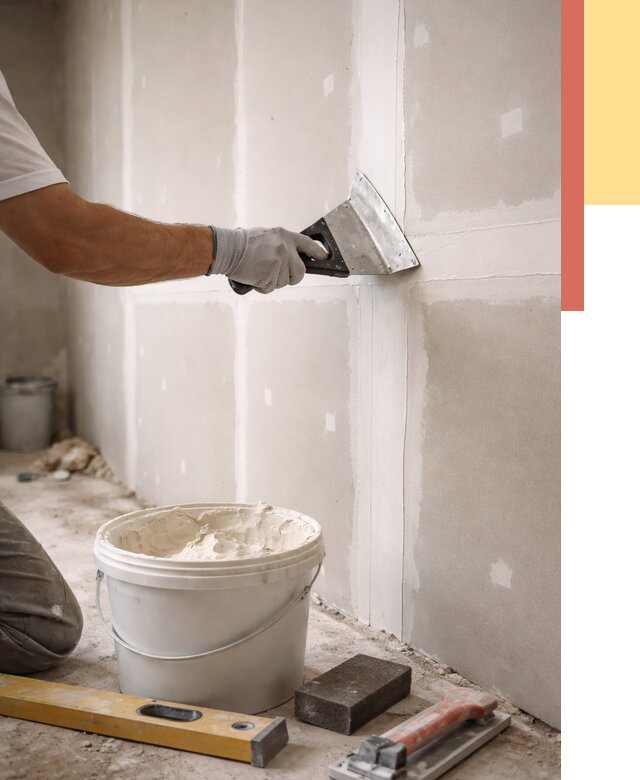 Шпаклевка перегородок из гипсокартона в изобильном от 2597 руб. — услуги ОТДЕЛОЧНИК-Збл