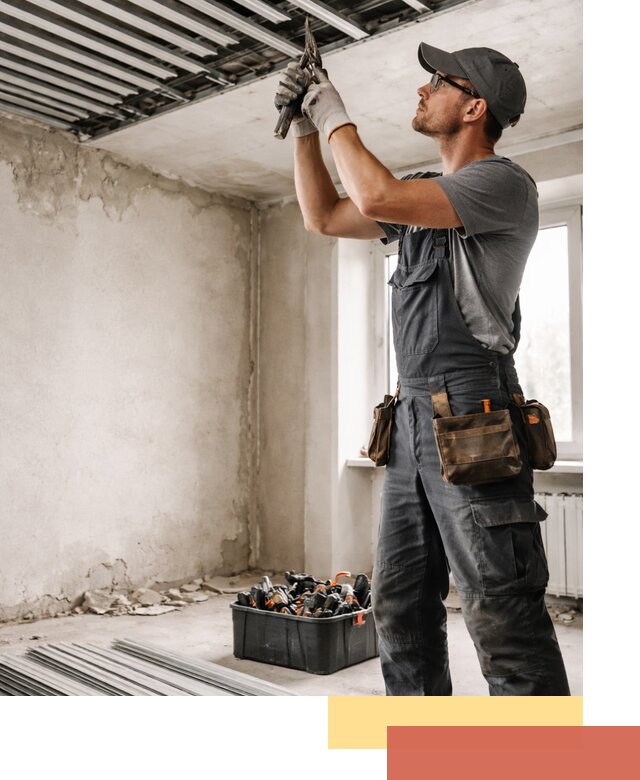 Демонтаж реечного потолка в изобильном быстро и аккуратно