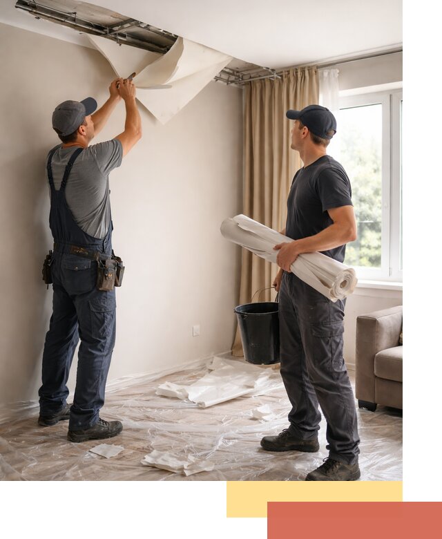 Демонтаж натяжного потолка в изобильном быстро и аккуратно