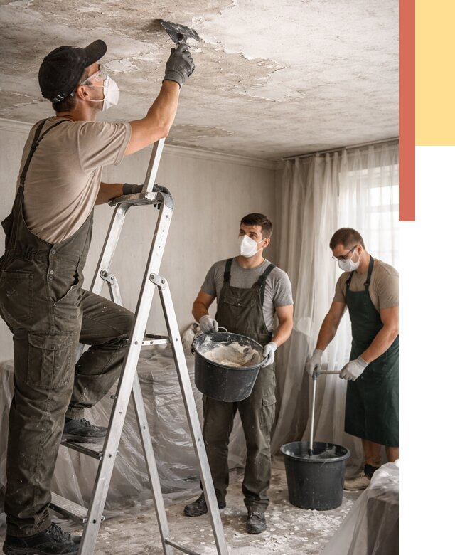 Удаление побелки с потолка в изобильном от 2597 руб. быстро и недорого | ОТДЕЛОЧНИК-Збл