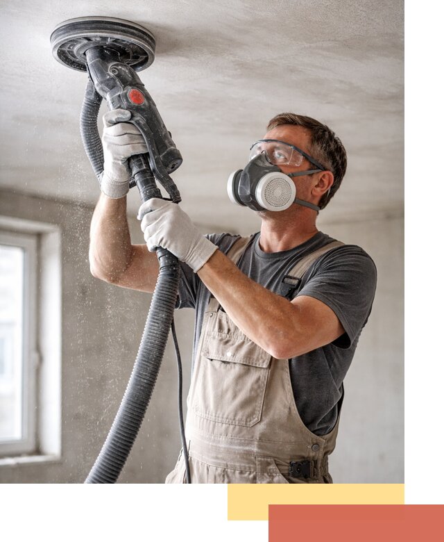 Шлифовка потолка в изобильном — качественная подготовка под отделку