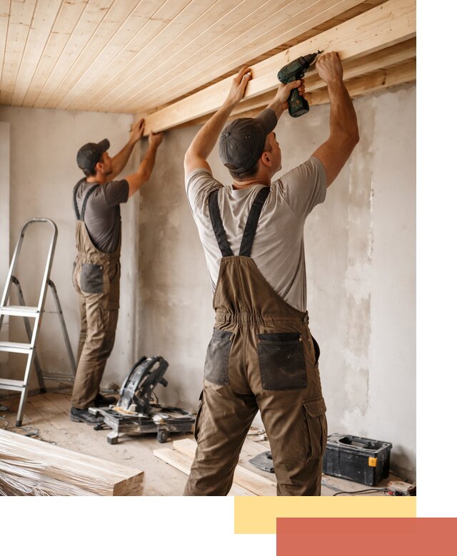 Монтаж потолка из вагонки в изобильном профессионально и аккуратно