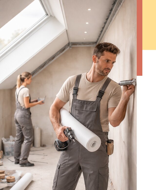 Монтаж натяжного потолка на мансарде в изобильном от 3636 руб. | ОТДЕЛОЧНИК-Збл