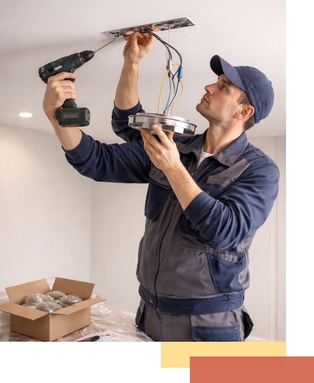 Установка люстры в натяжной потолок в изобильном