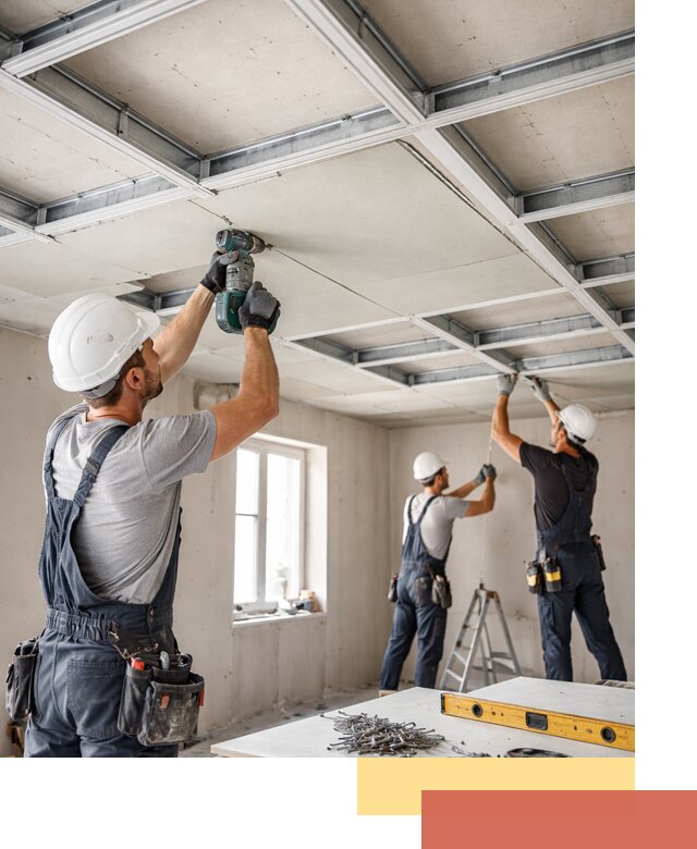 Кессонный потолок из гипсокартона под ключ в изобильном