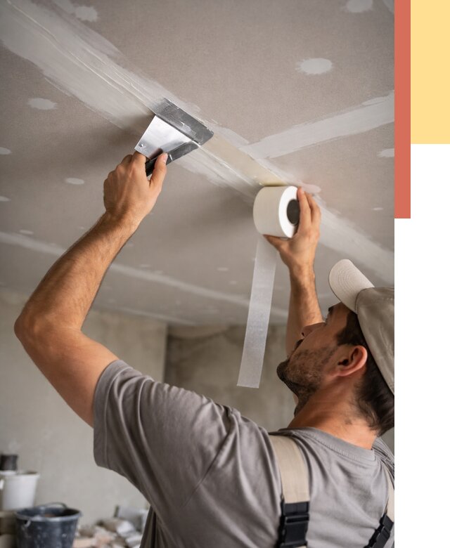 Обработка швов потолка ГКЛ в изобильном от 7791 руб. под ключ | ОТДЕЛОЧНИК-Збл