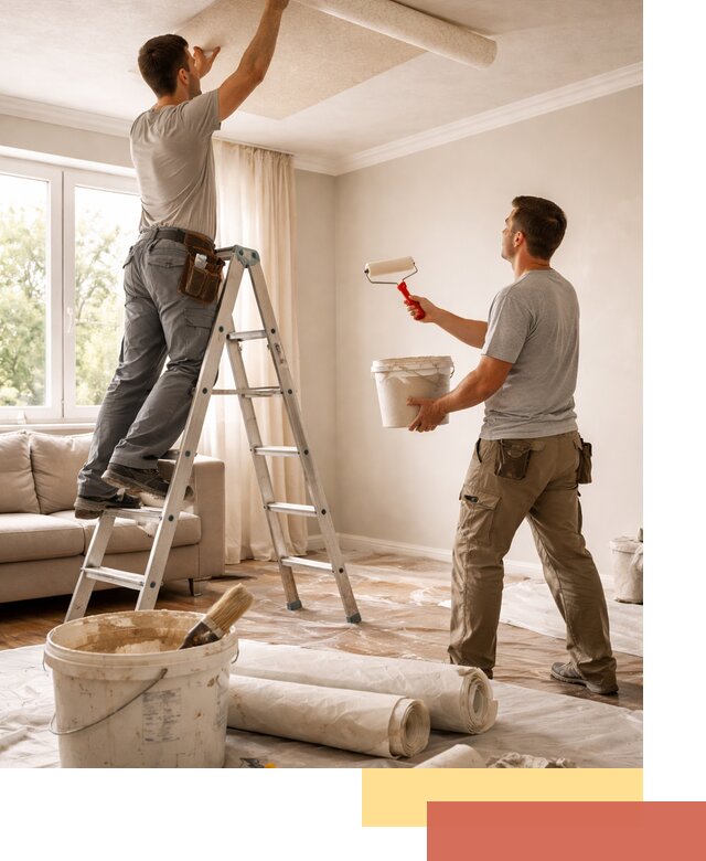 Поклейка обоев на потолок в изобильном — качественно и быстро