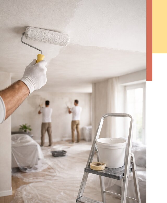 Покраска потолка акриловой краской в изобильном от 2597 руб. | ОТДЕЛОЧНИК-Збл