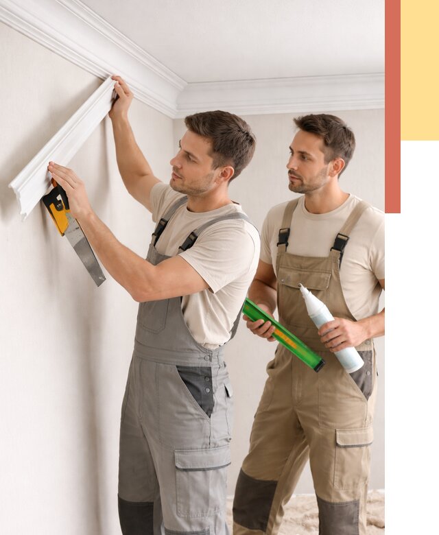 Монтаж потолочного плинтуса в изобильном от 2389 руб. — быстро и недорого | ОТДЕЛОЧНИК-Збл