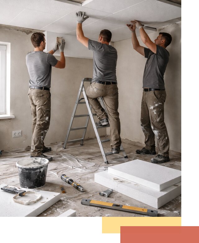 Утепление потолка пенопластом в изобильном быстро и качественно