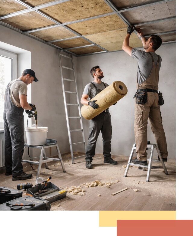 Шумоизоляция потолка в изобильном: профессиональный монтаж и отделка